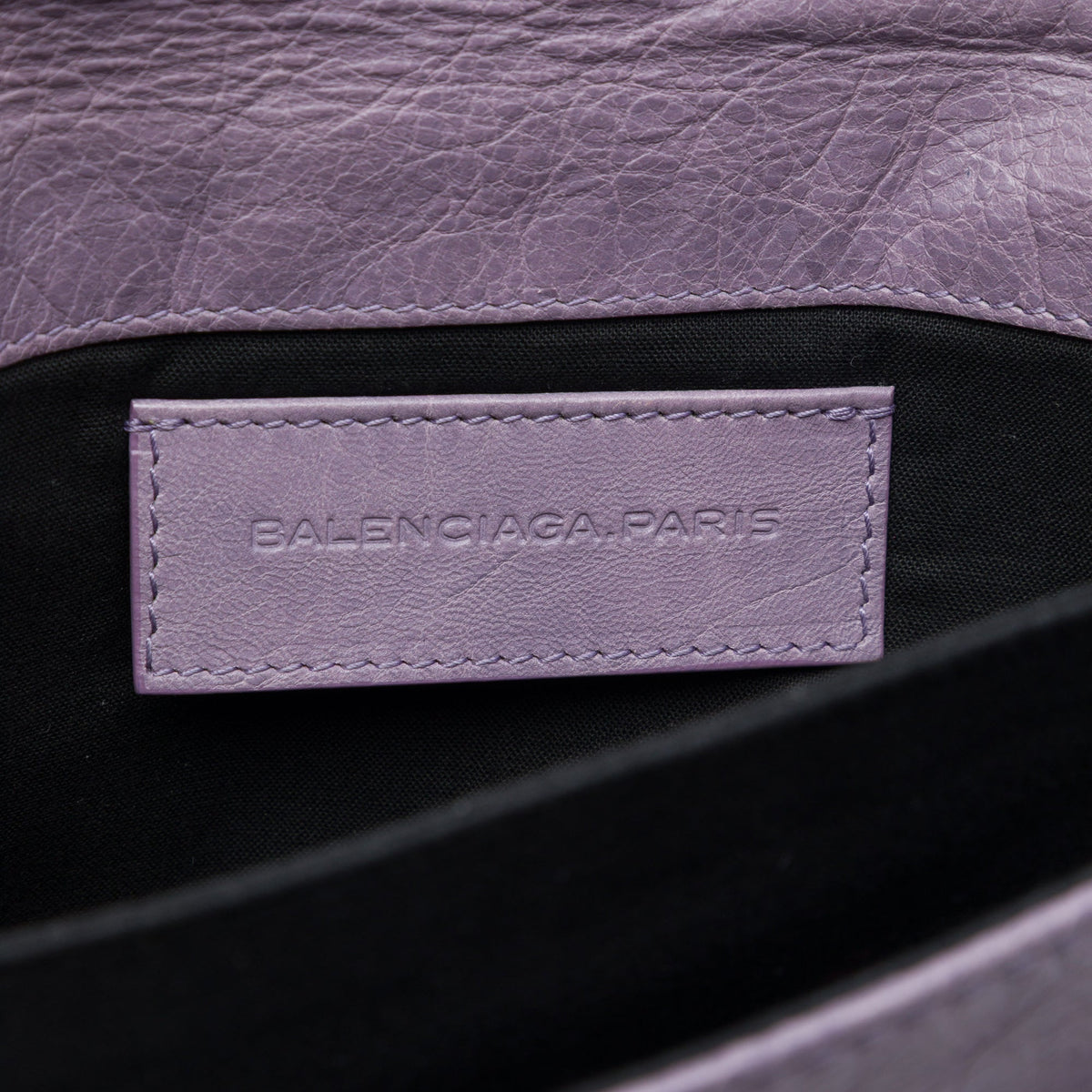 Balenciaga Lambskin Motocross Giant 12 Envelope Clutch — Purple