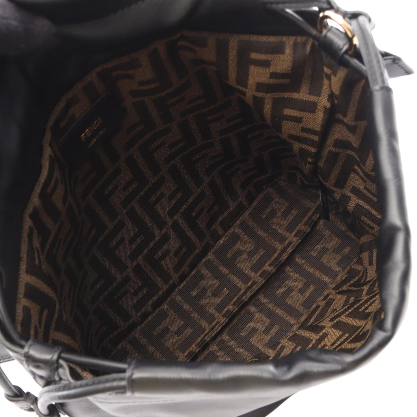 Fendi FF Leather Backpack