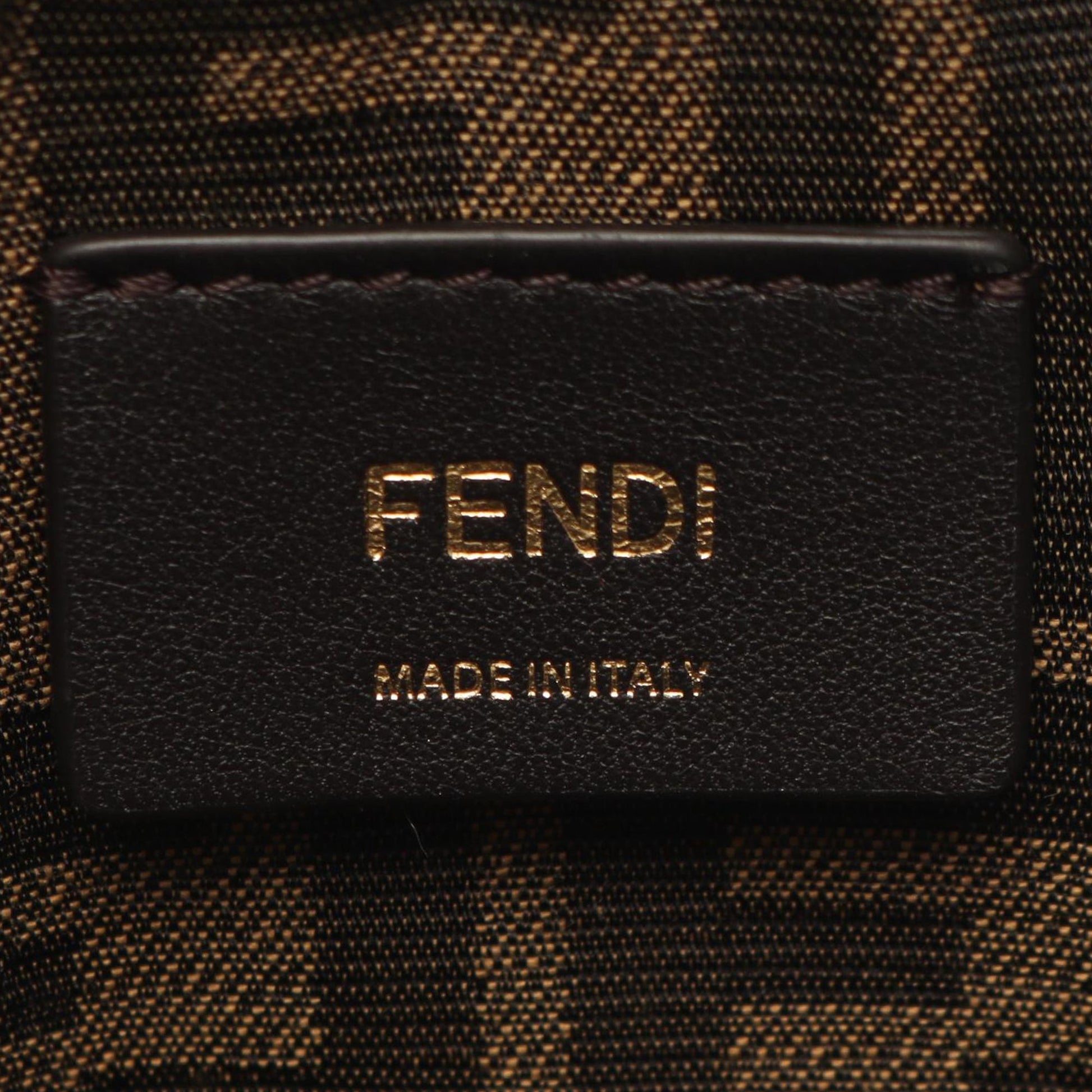 Fendi FF Leather Backpack