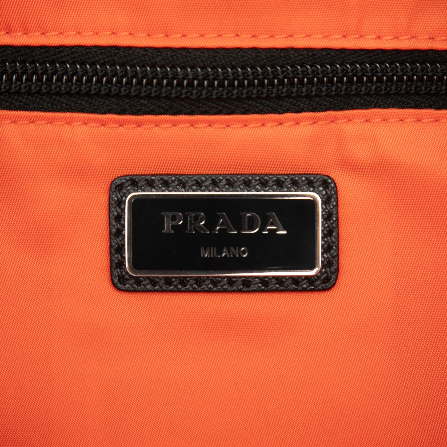 Prada Saffiano Trimmed Tessuto Triple Buckle Messenger Bag