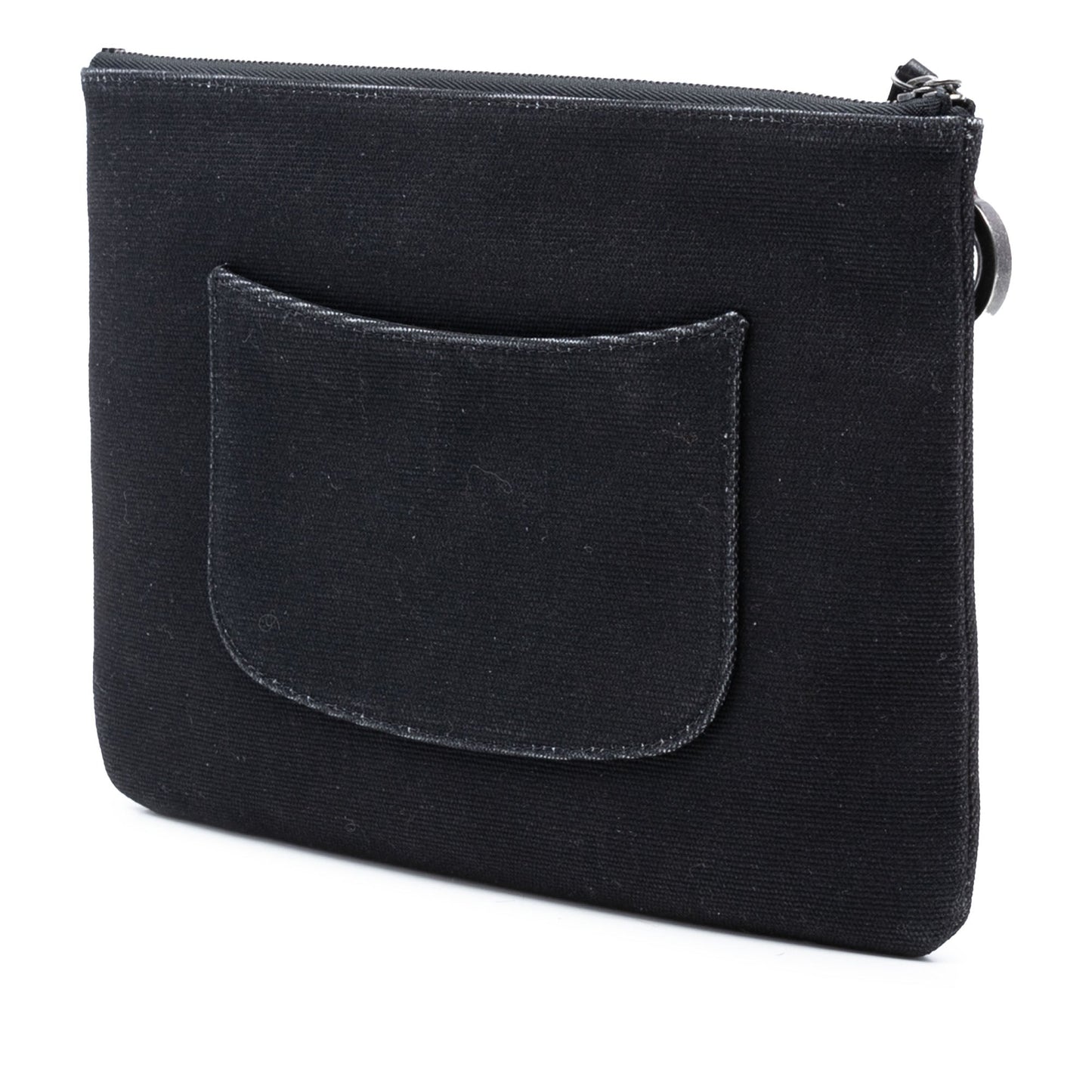 Chanel Medium Canvas La Pausa Zip O Case Clutch