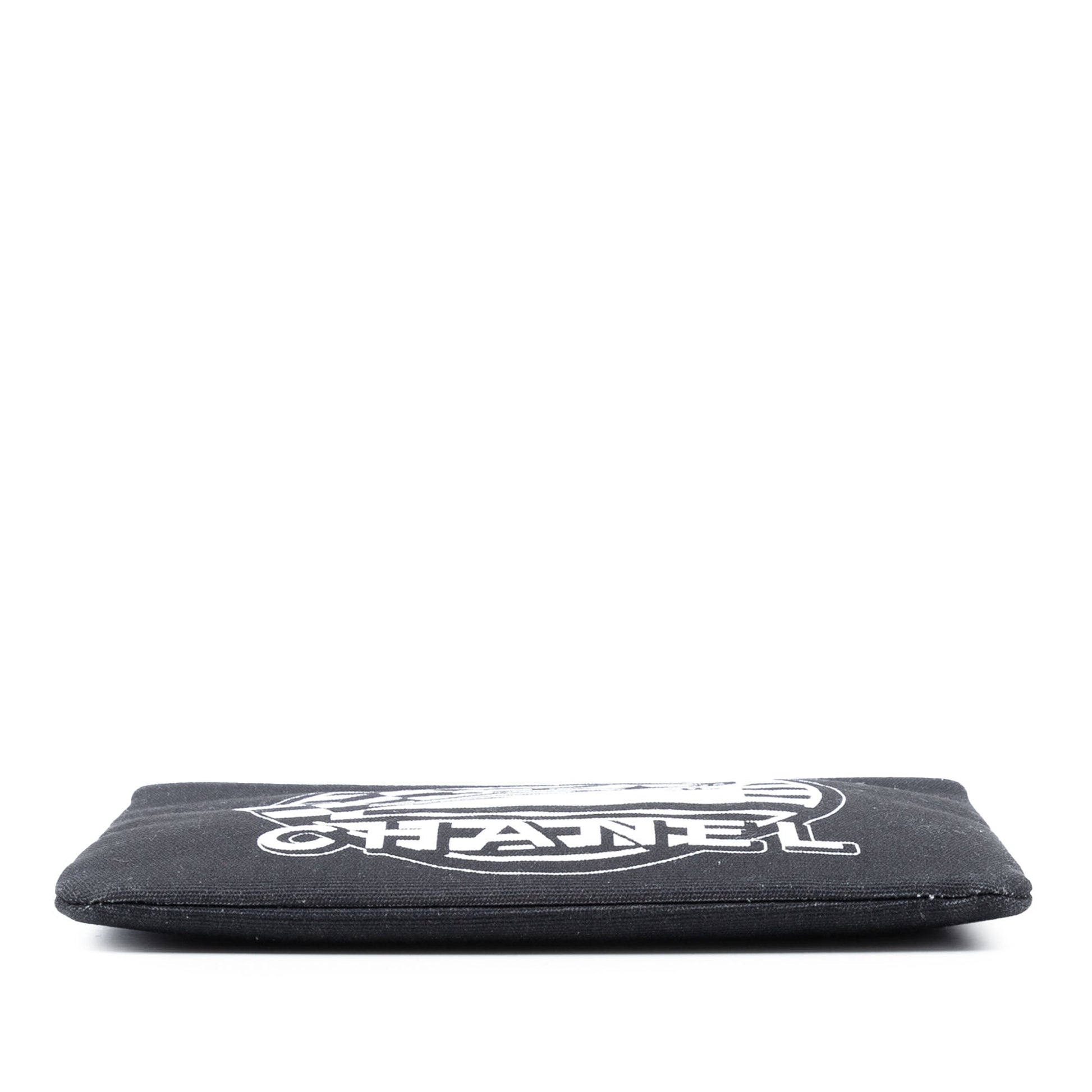 Chanel Medium Canvas La Pausa Zip O Case Clutch