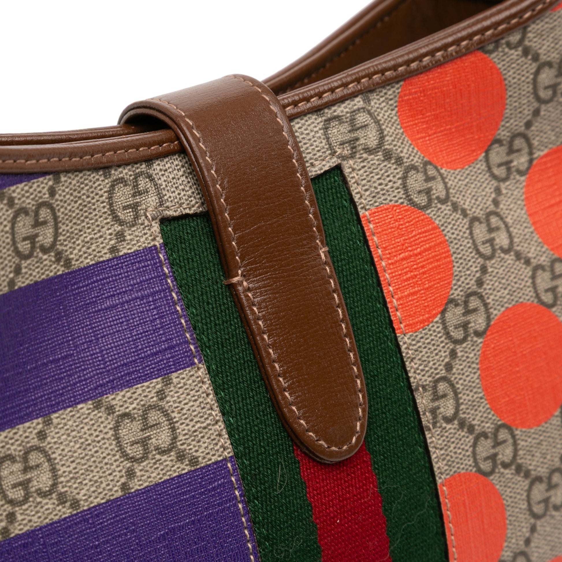 Gucci Small GG Supreme Web Geometric Jackie 1961 Crossbody