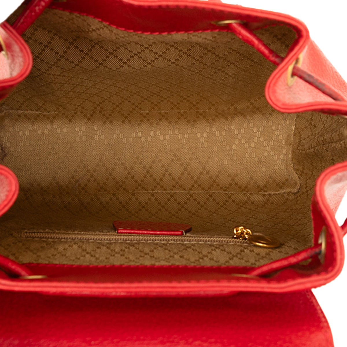 Gucci Calfskin Bamboo Drawstring Backpack
