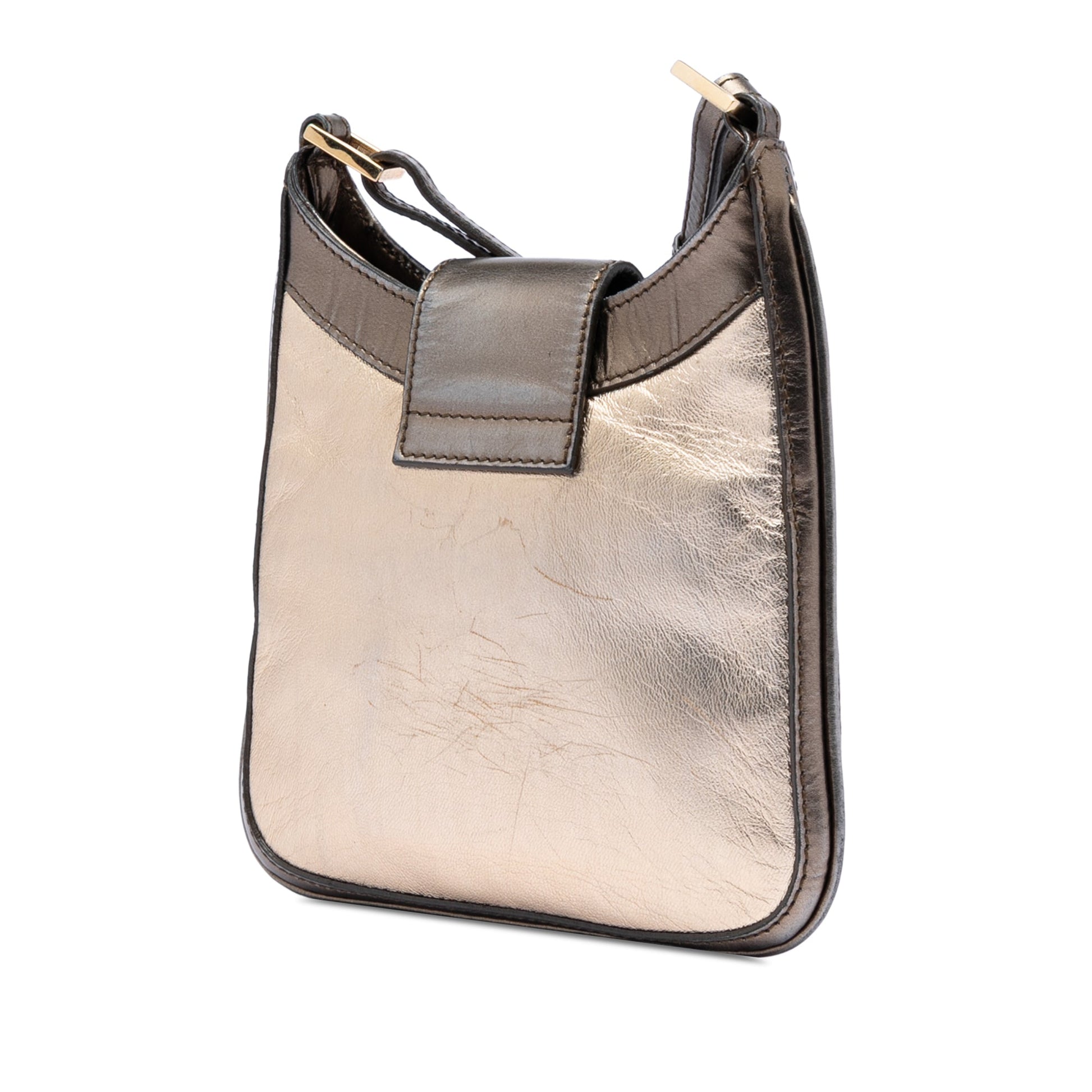 Metallic Calfskin Jackie Crossbody