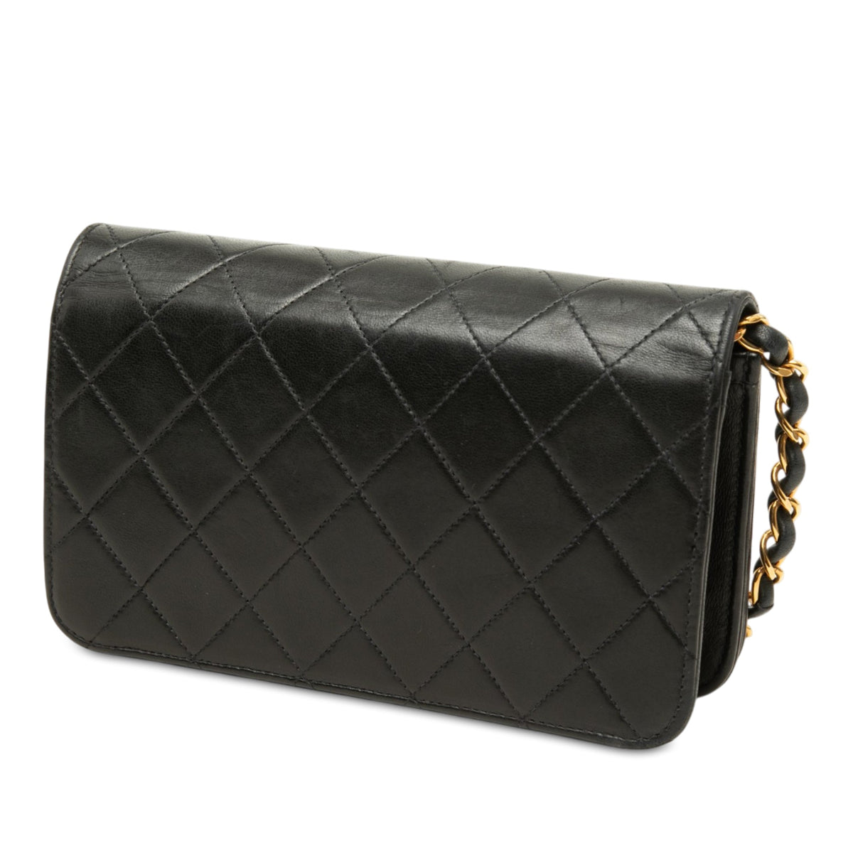 Chanel Mini CC Quilted Lambskin Full Flap — Black