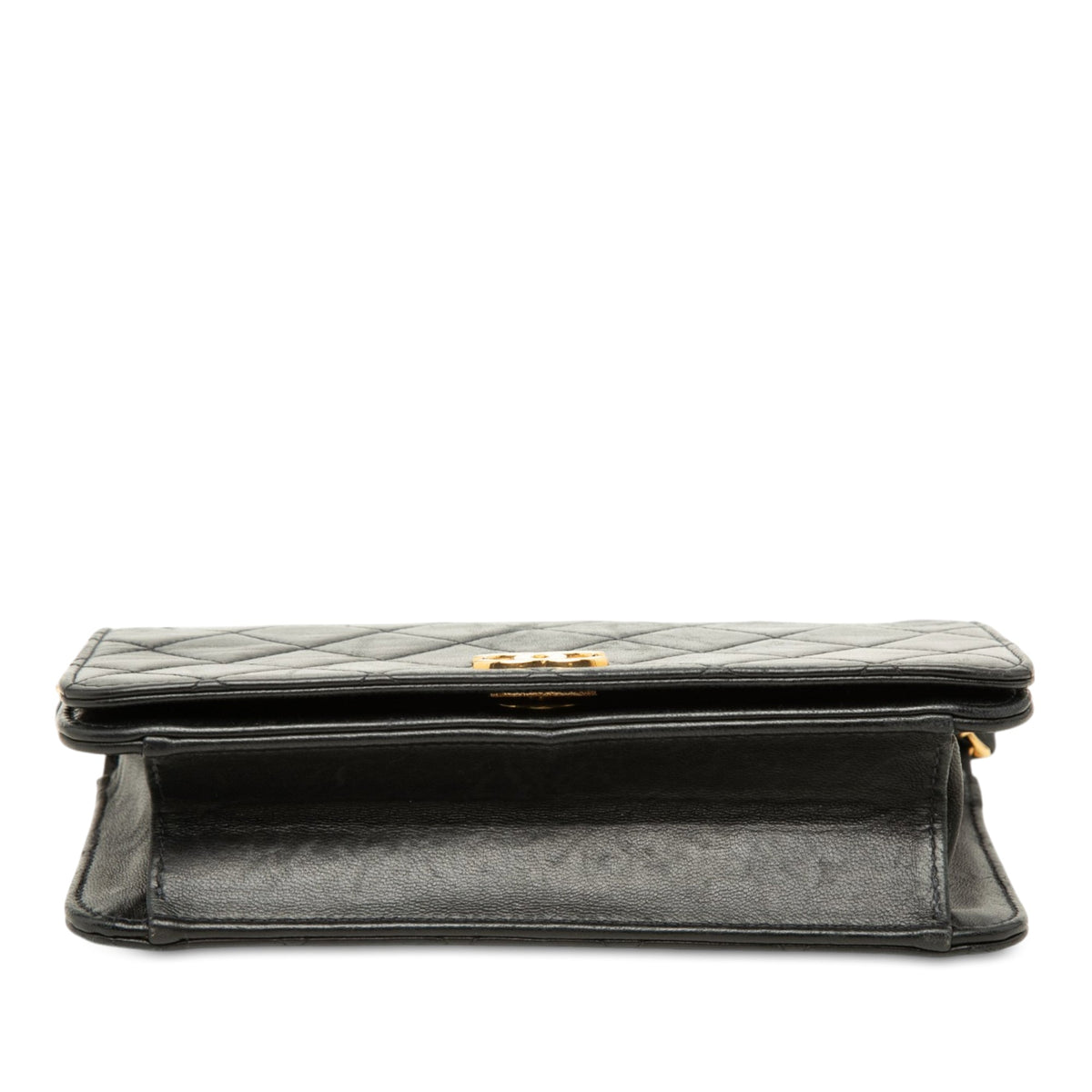 Chanel Mini CC Quilted Lambskin Full Flap — Black