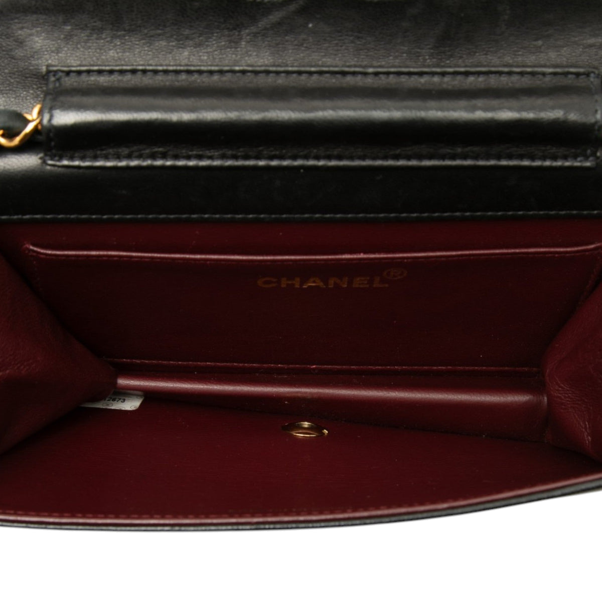 Chanel Mini CC Quilted Lambskin Full Flap — Black