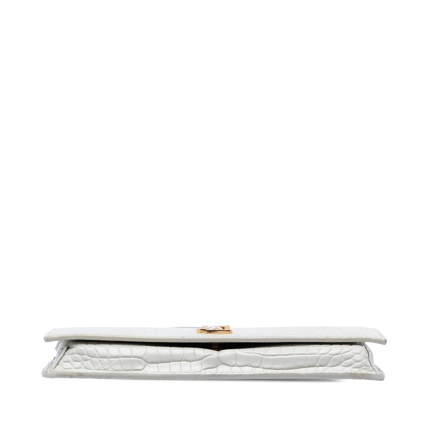 Croc Embossed Leather Monogram Cassandre Crossbody