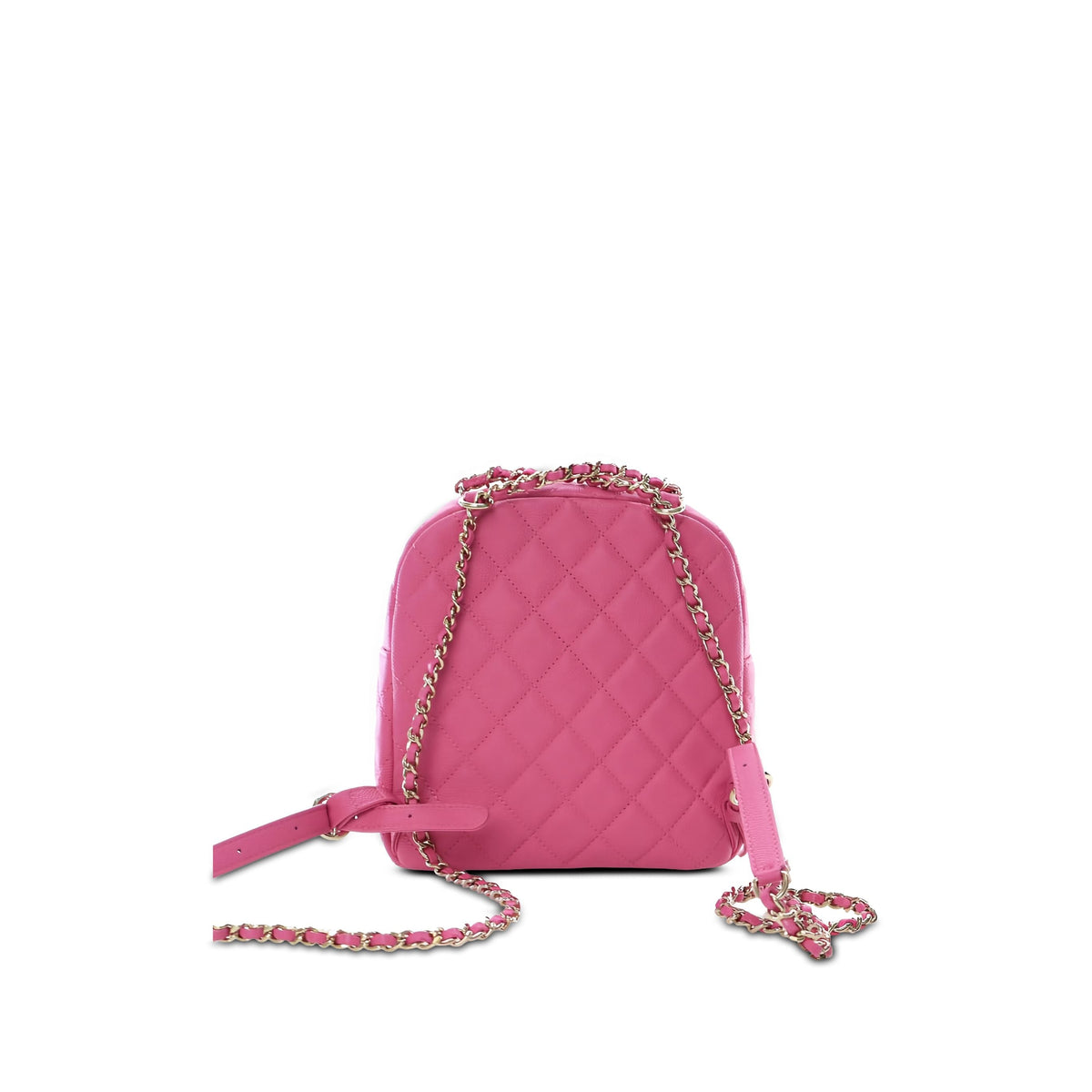 Chanel Small Quilted Caviar CC Day Backpack — Pink