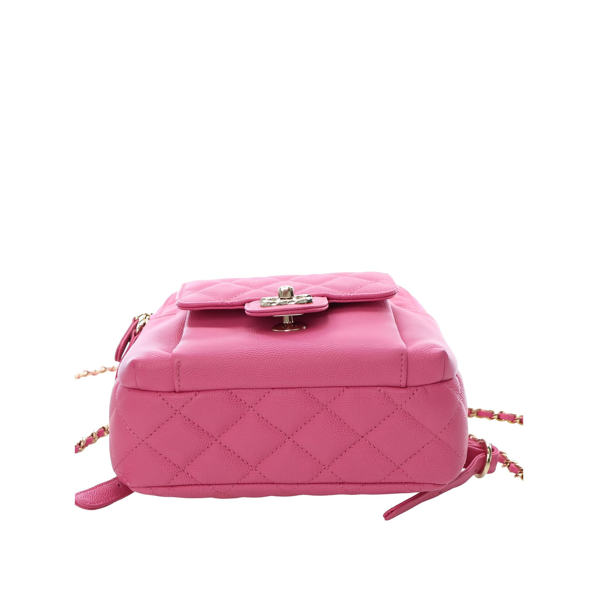 Chanel Small Quilted Caviar CC Day Backpack — Pink