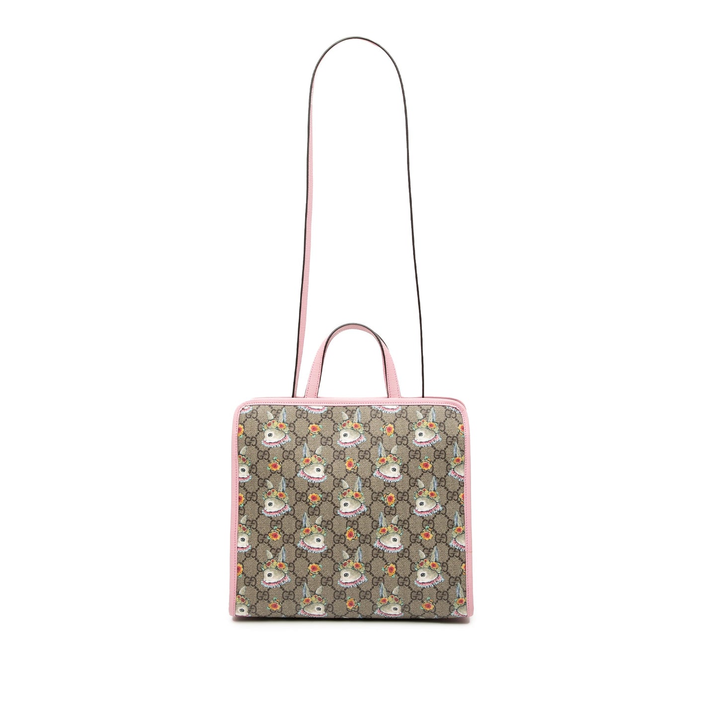 Gucci Yuko Higuchi GG Supreme Floral Rabbit Satchel