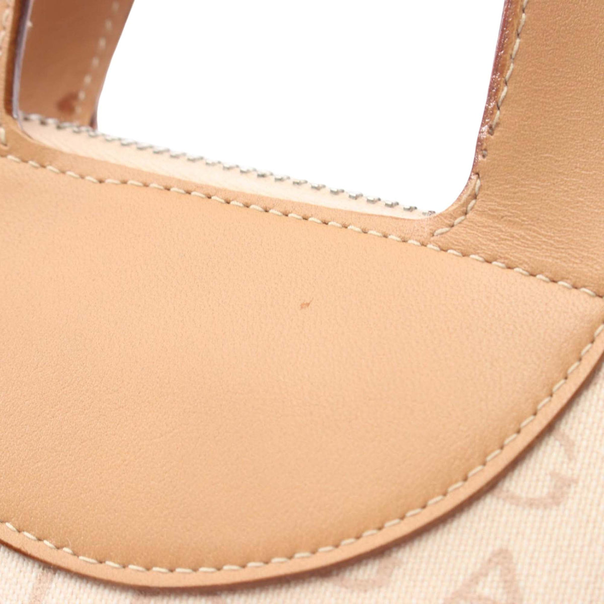 Bvlgari Mini Logomania Canvas Handbag — Beige