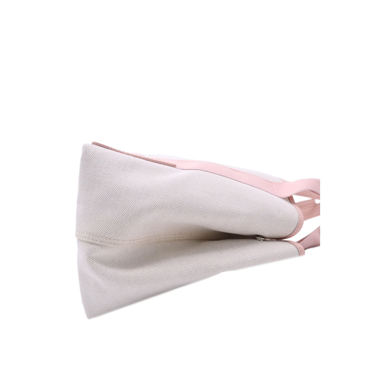 Balenciaga Canvas Navy Cabas Tote S — White