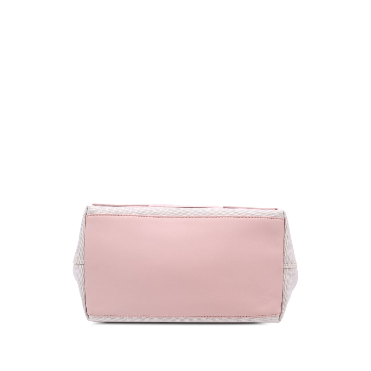 Balenciaga Canvas Navy Cabas Tote S — White