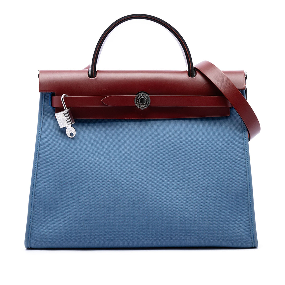 Hermès Toile Herbag Zip 31 — Blue