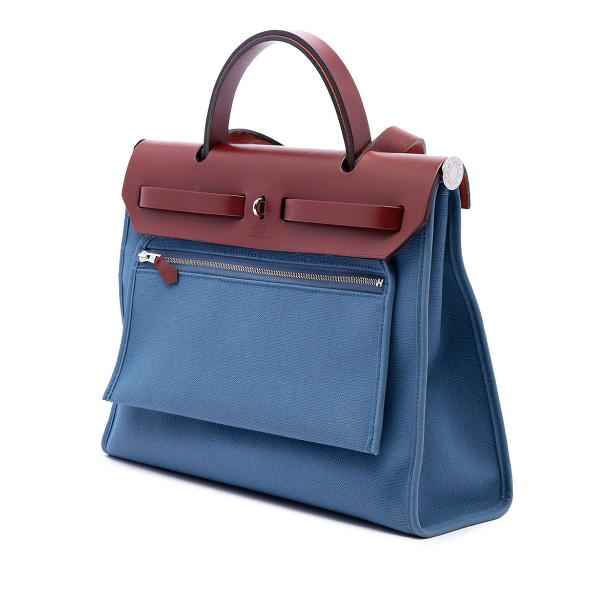 Hermès Toile Herbag Zip 31 — Blue