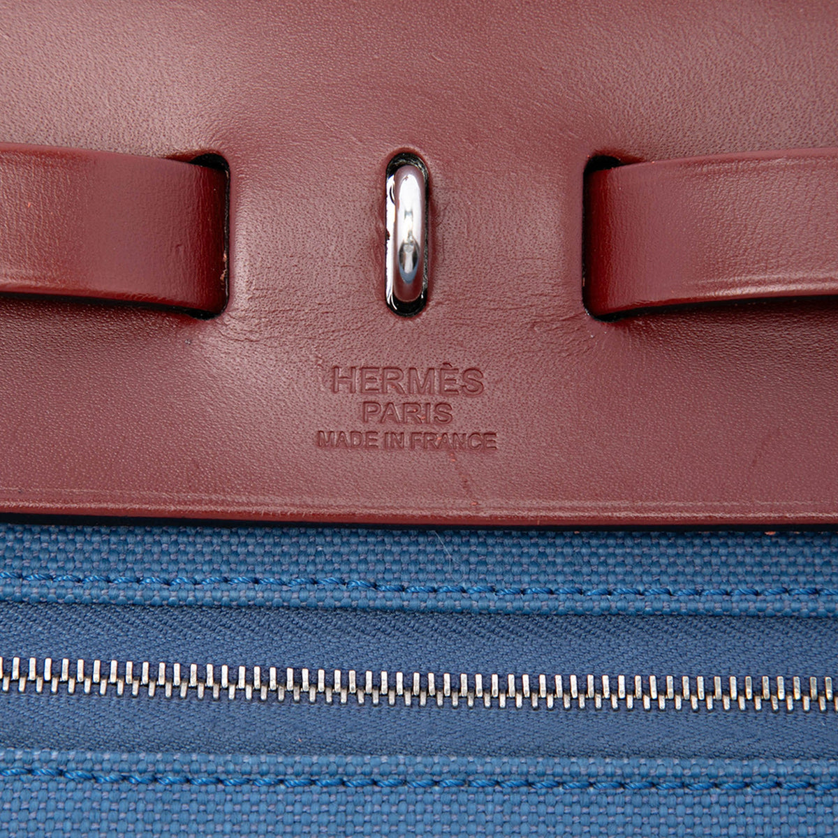 Hermès Toile Herbag Zip 31 — Blue