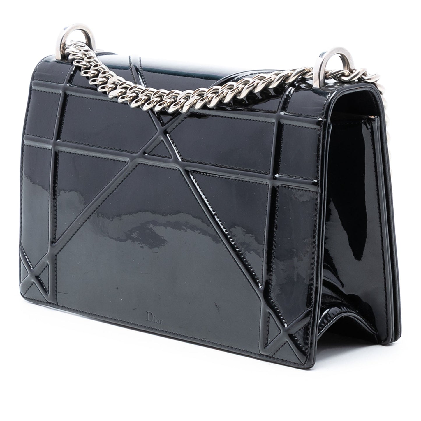 Dior Medium Patent Diorama Flap