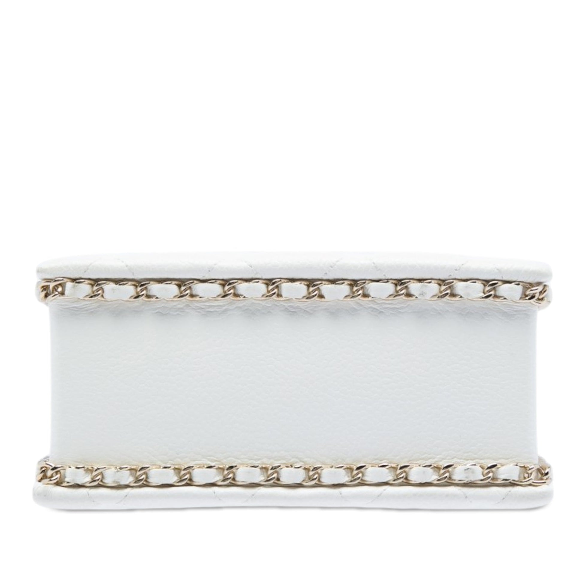 Chanel Mini Quilted Caviar Cut Out Evening Tote