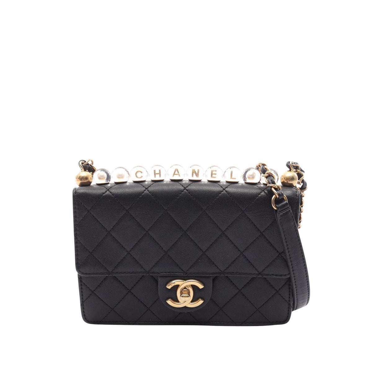 Chanel Small Quilted Lambskin Chic Pearls Flap