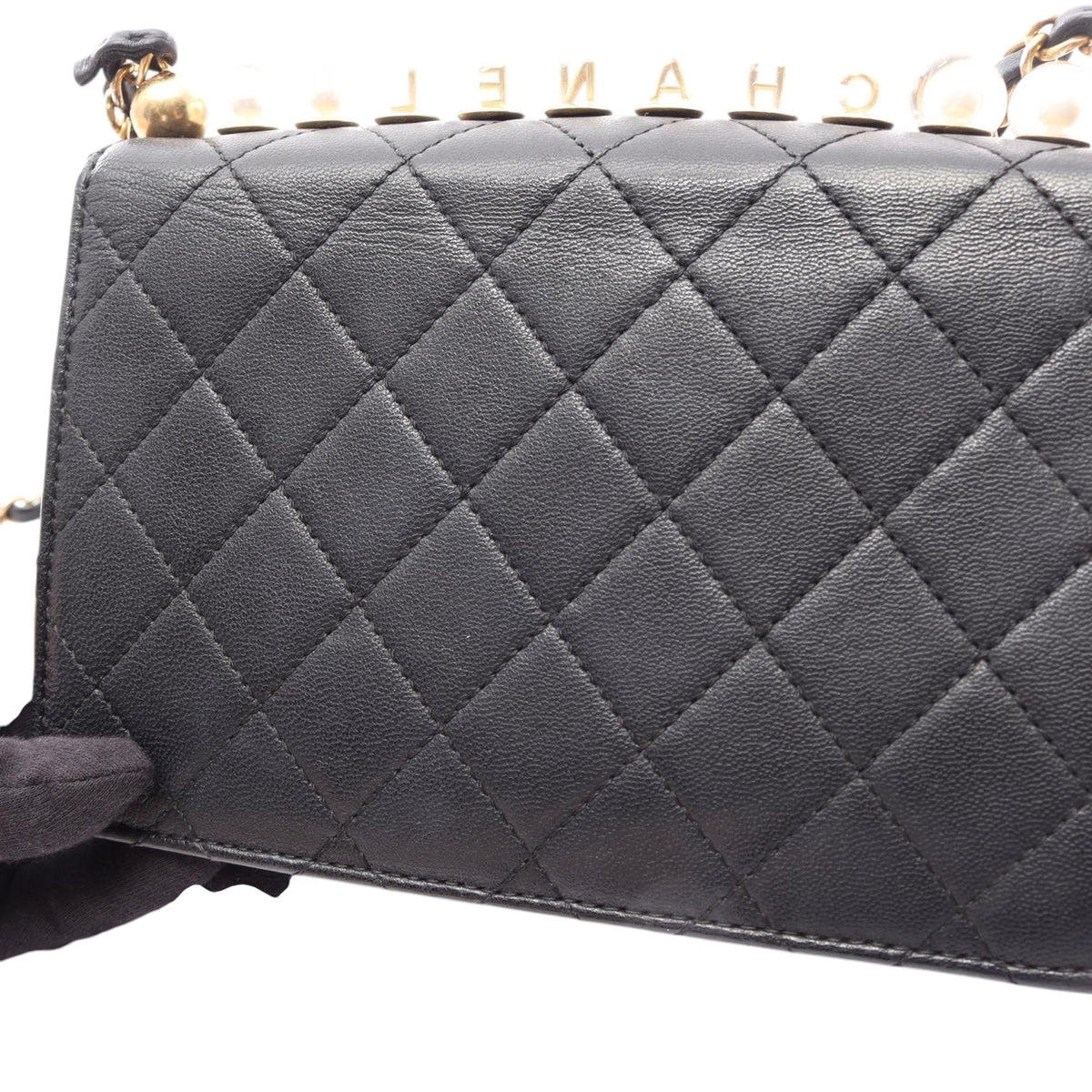 Chanel Small Quilted Lambskin Chic Pearls Flap