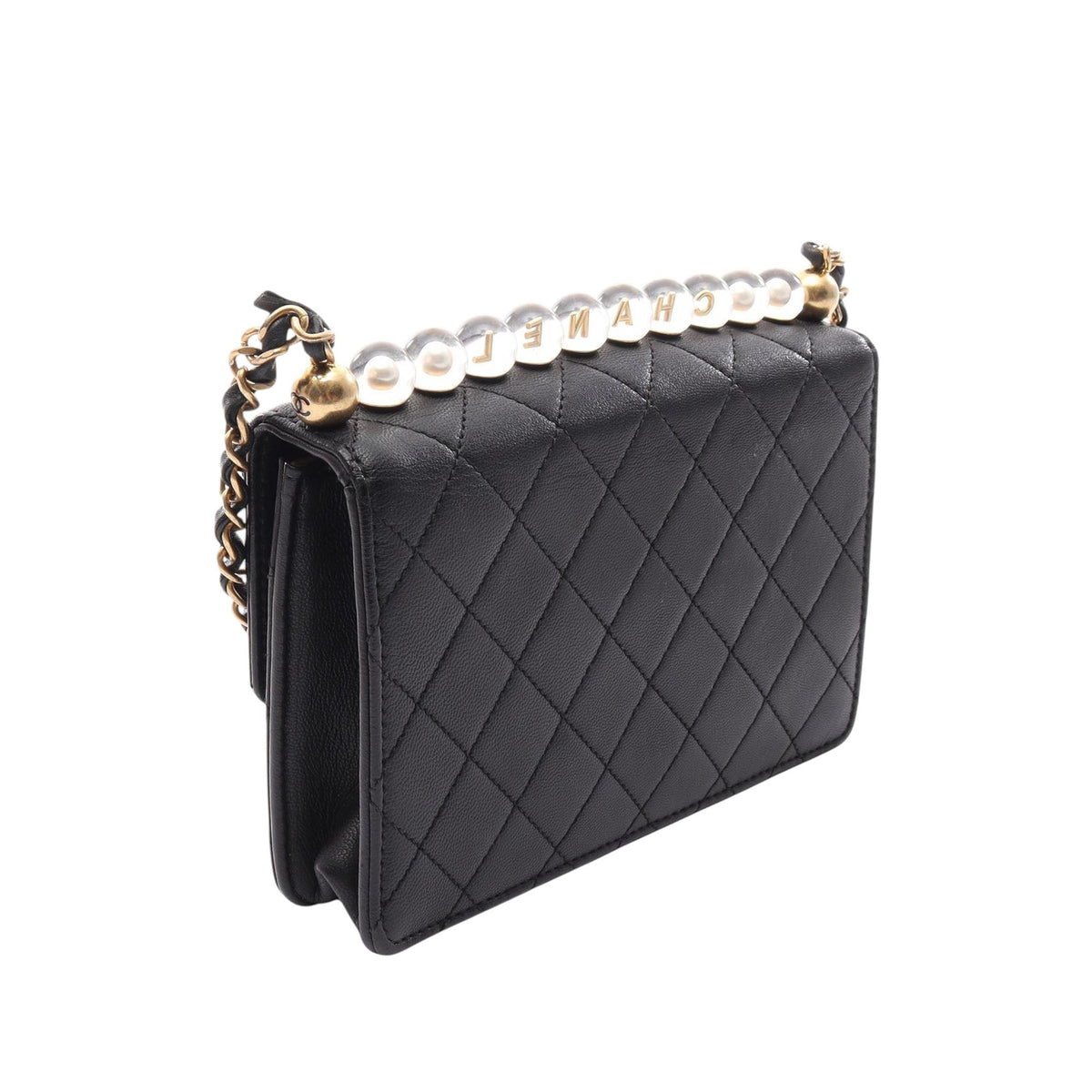Chanel Small Quilted Lambskin Chic Pearls Flap