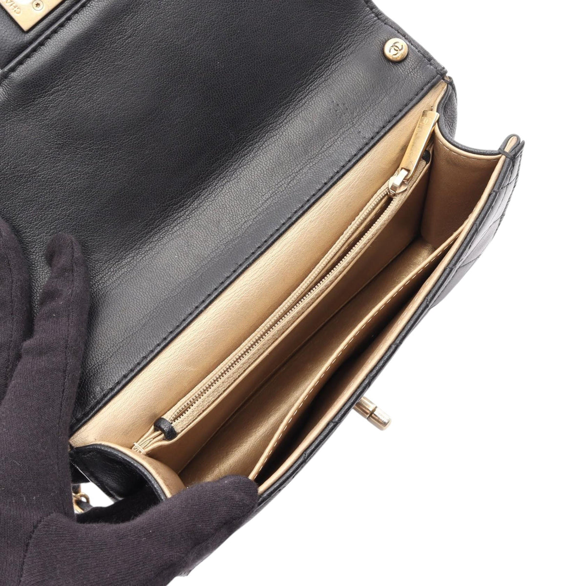 Chanel Small Quilted Lambskin Chic Pearls Flap