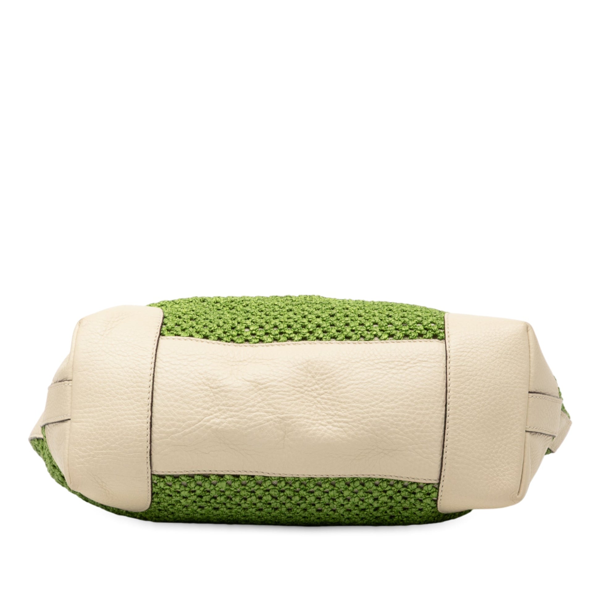 Gucci Large Raffia Bamboo Shopper Tote