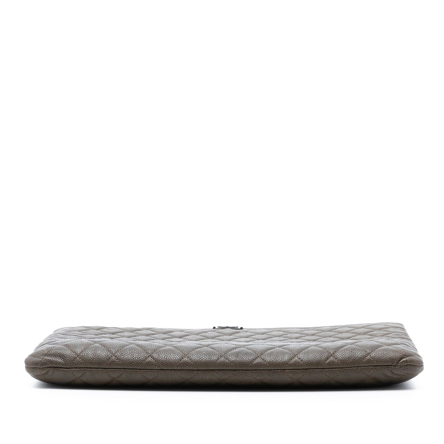 Chanel Large Quilted Caviar Boy O Case Clutch