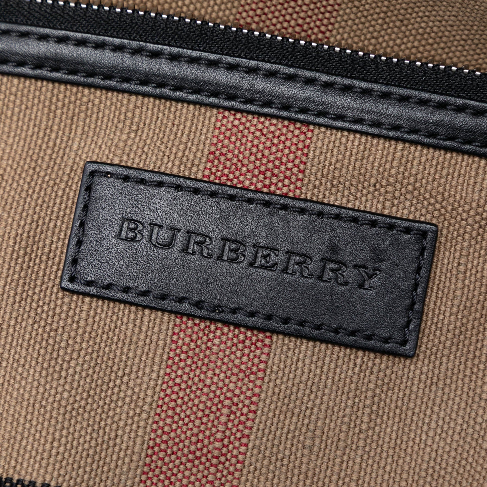 Burberry Mini Mega Check Canvas Ashby Tassel Bucket Bag