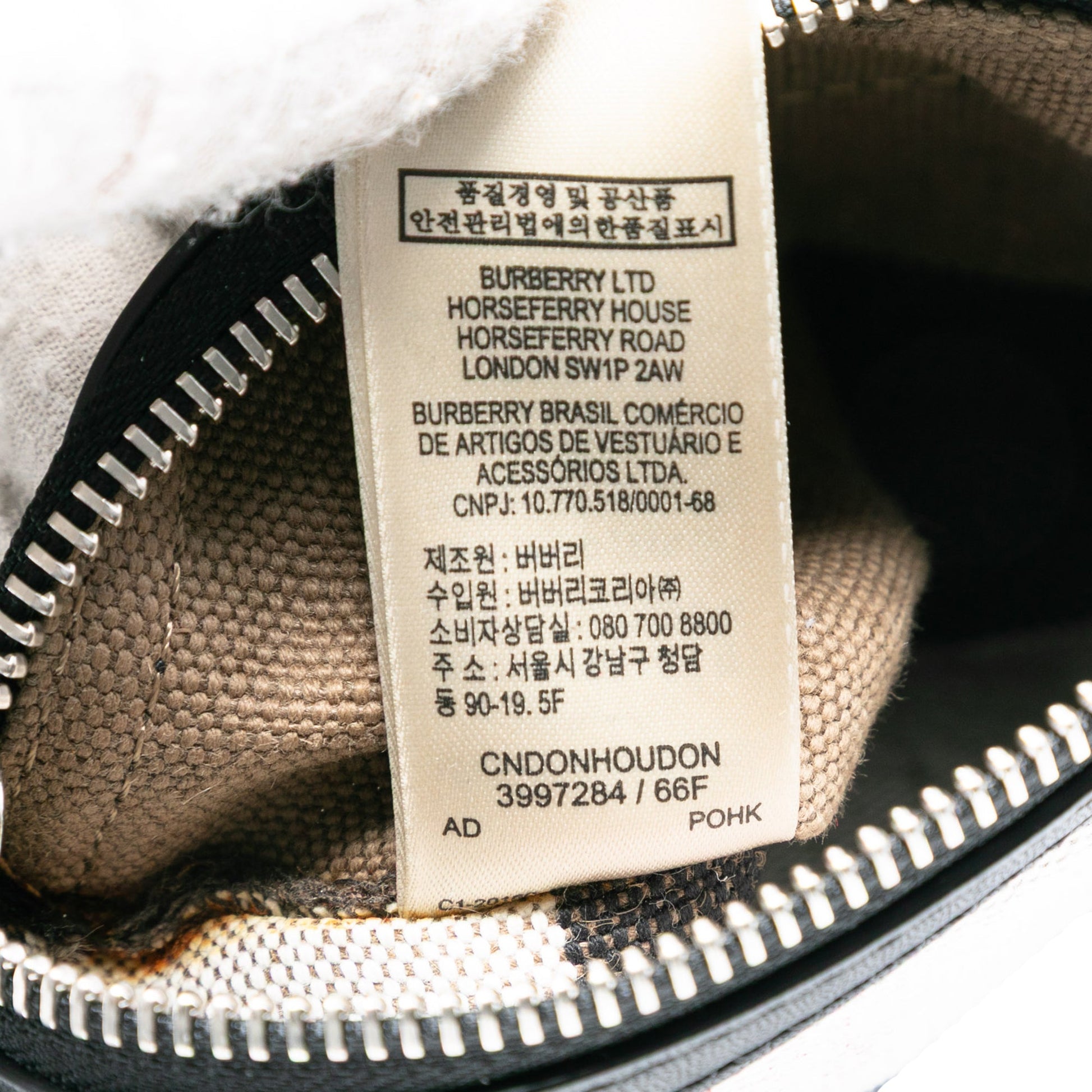 Burberry Mini Mega Check Canvas Ashby Tassel Bucket Bag