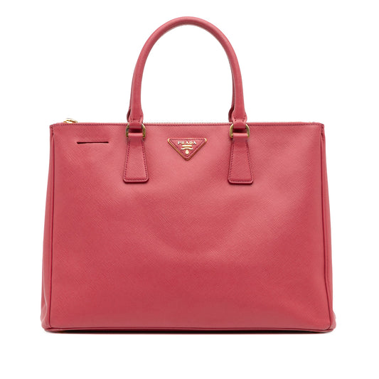 Prada Large Saffiano Lux Galleria Double Zip Tote