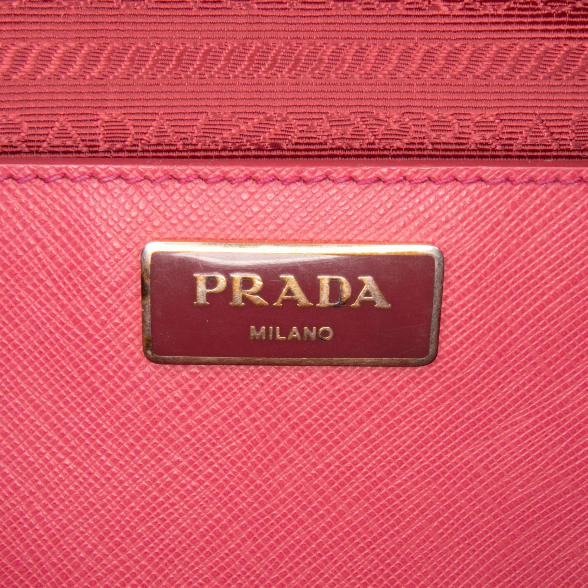 Prada Large Saffiano Lux Galleria Double Zip Tote