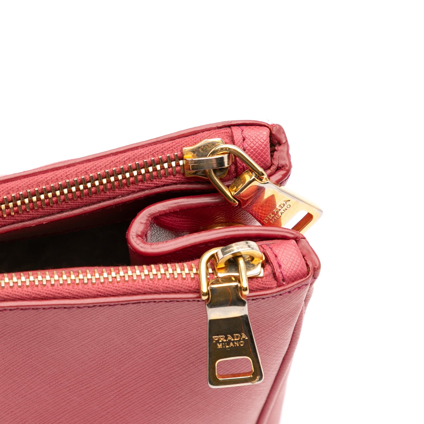 Prada Large Saffiano Lux Galleria Double Zip Tote