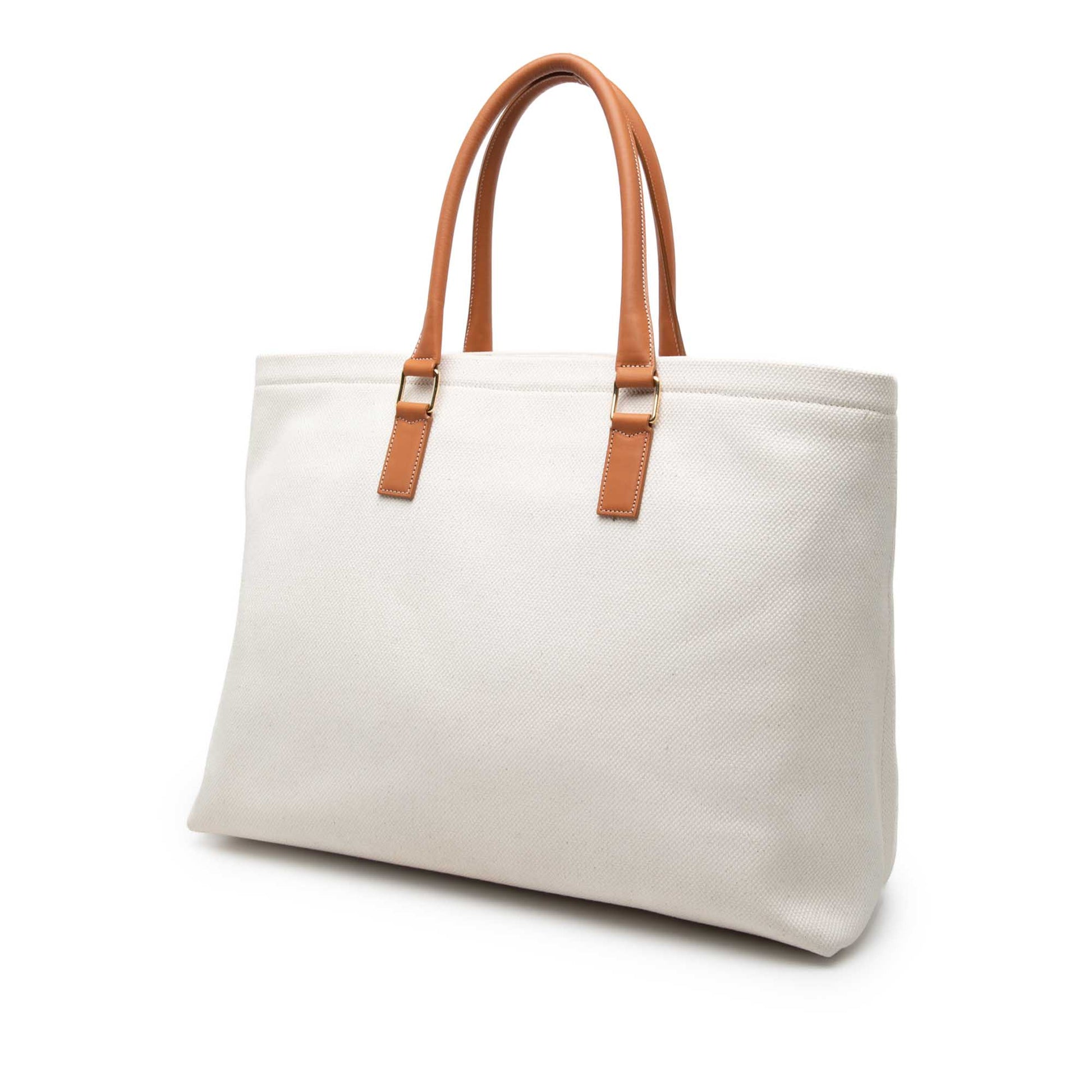 Celine Small Canvas Logo Print Horizontal Cabas Tote