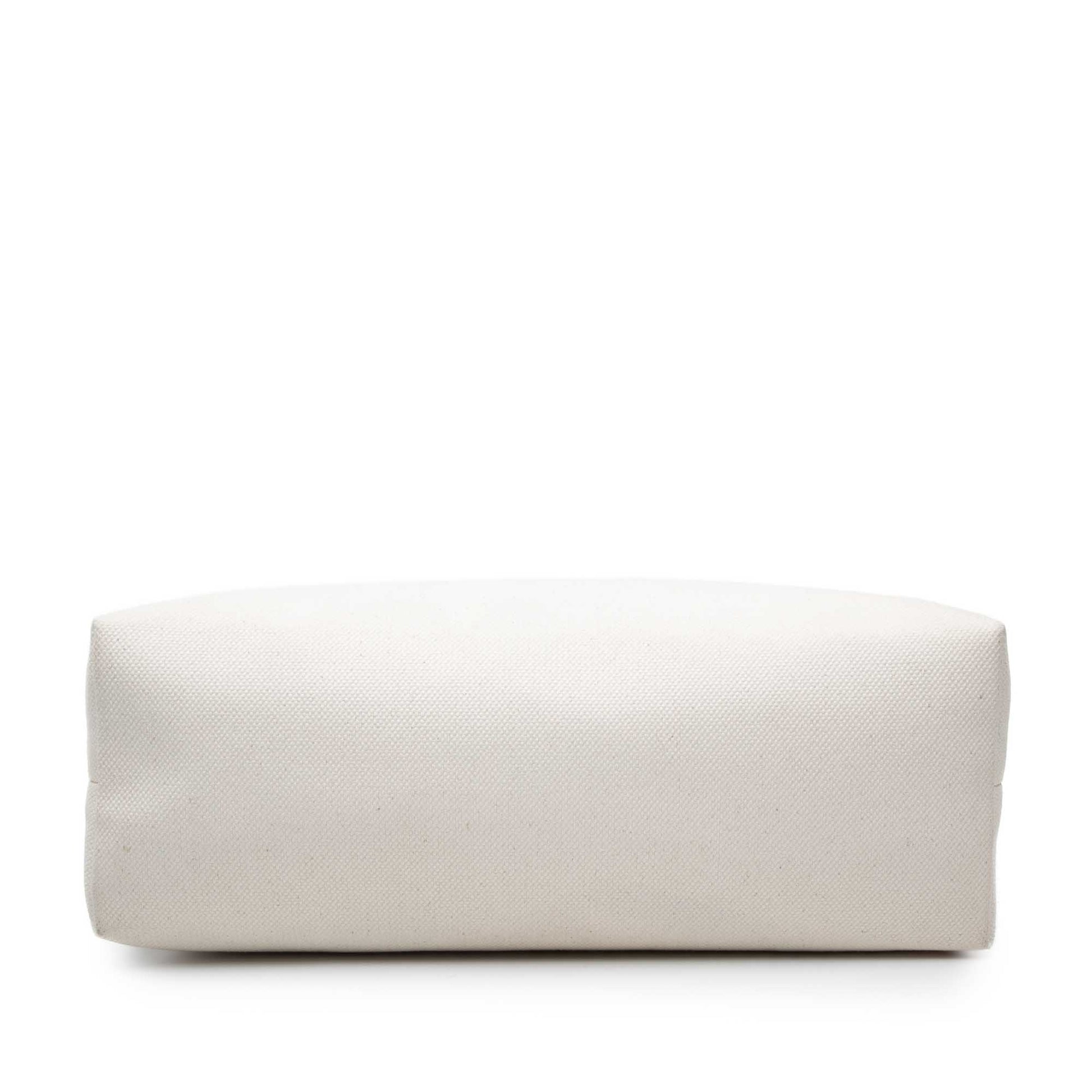 Celine Small Canvas Logo Print Horizontal Cabas Tote