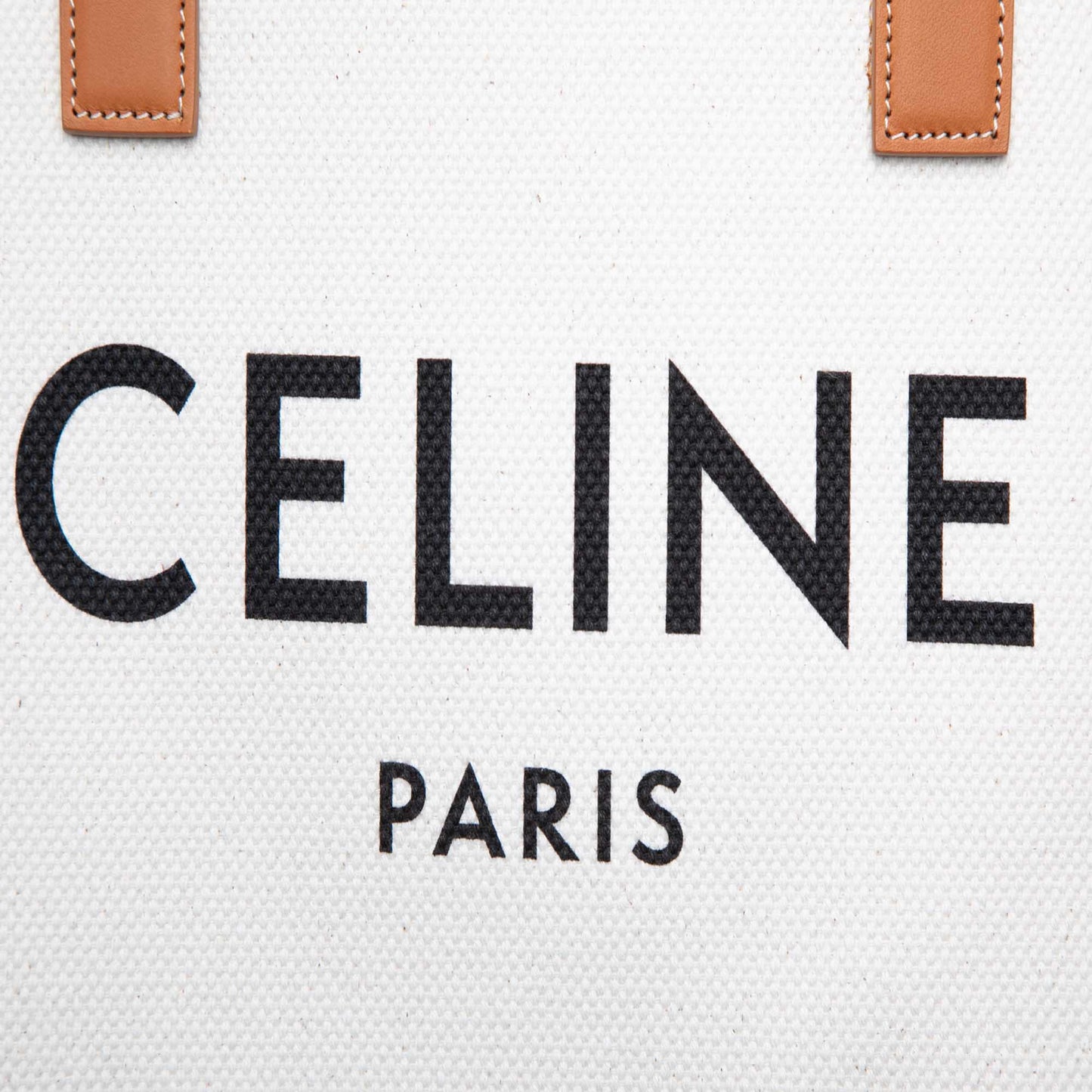 Celine Small Canvas Logo Print Horizontal Cabas Tote