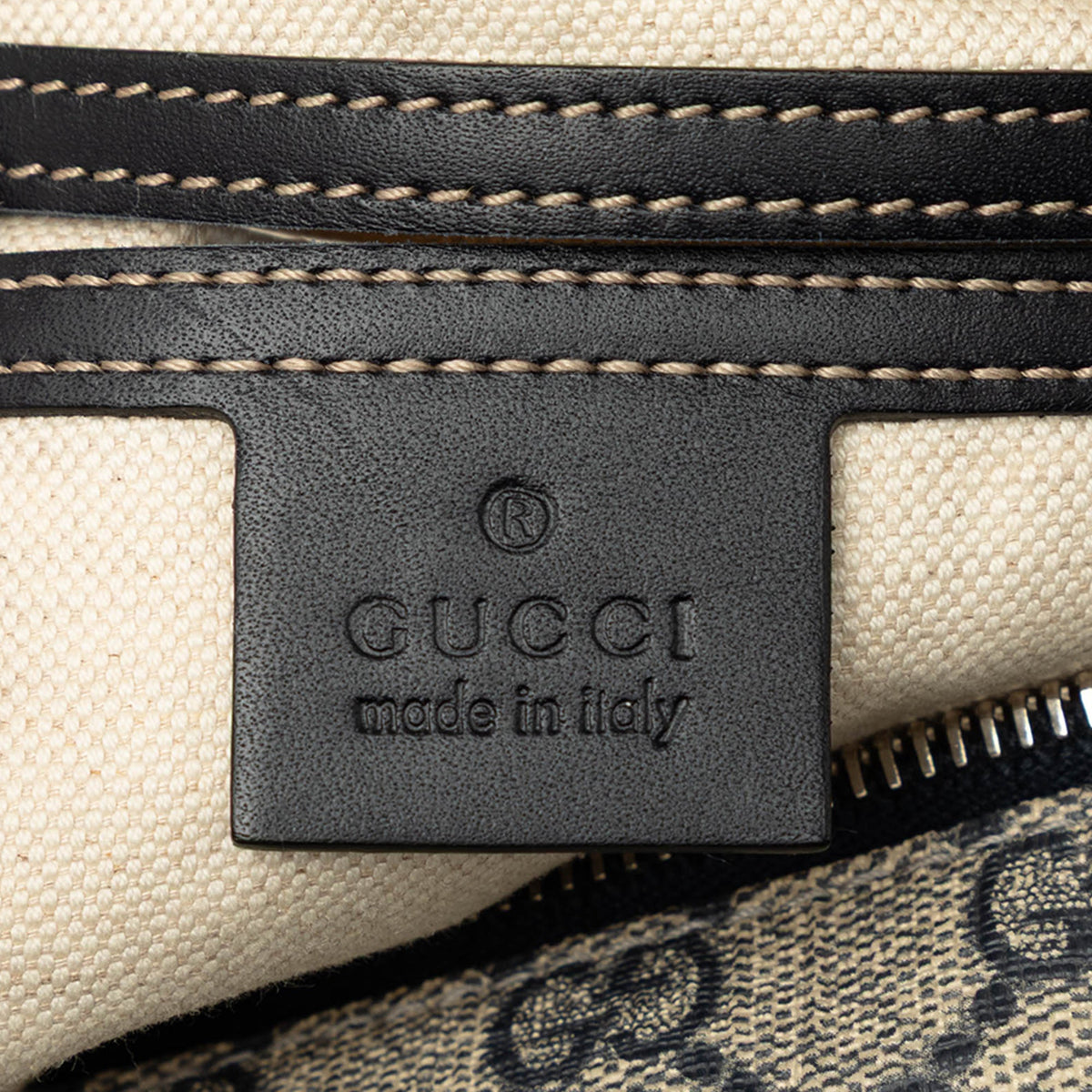 Gucci GG Supreme Double Pocket Crossbody