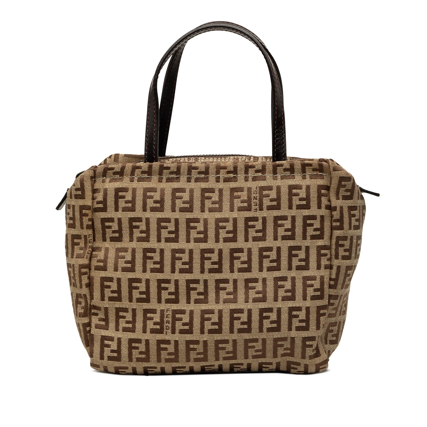 Fendi Mini Zucchino Canvas Handbag