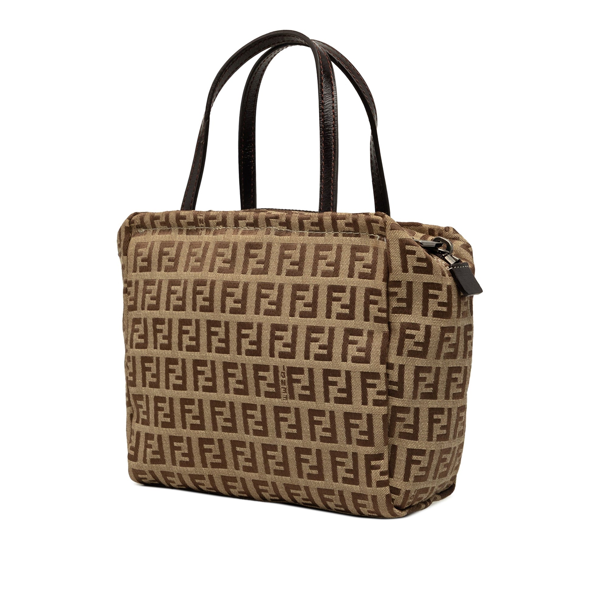 Fendi Mini Zucchino Canvas Handbag