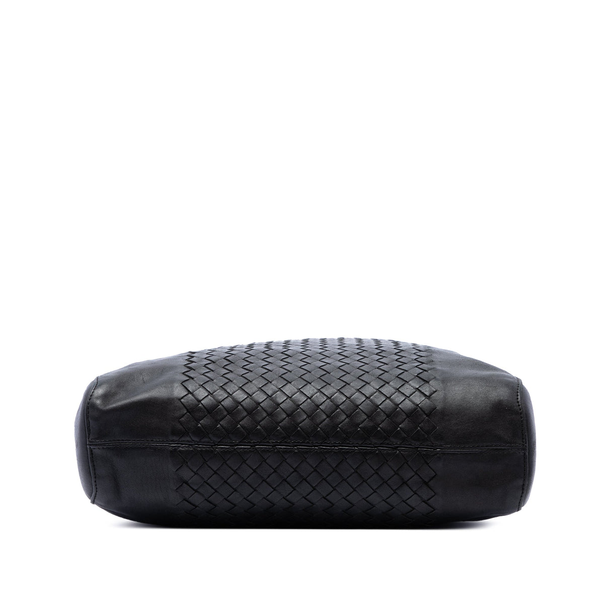 Bottega Veneta Intrecciato Trimmed Nappa Tote — Black