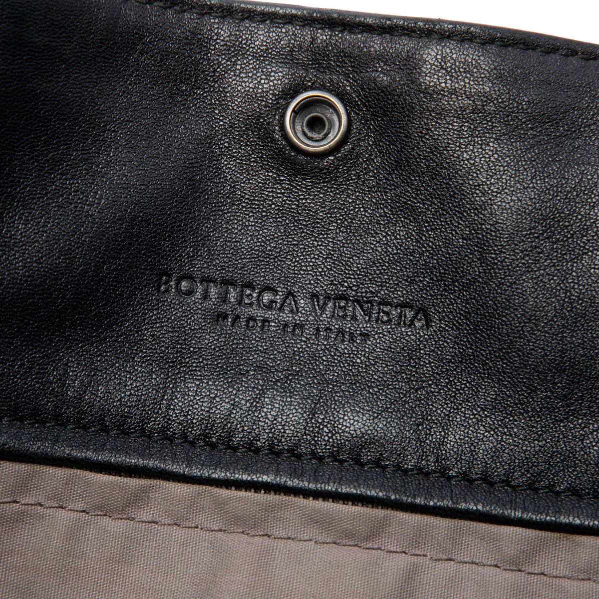 Bottega Veneta Intrecciato Trimmed Nappa Tote — Black