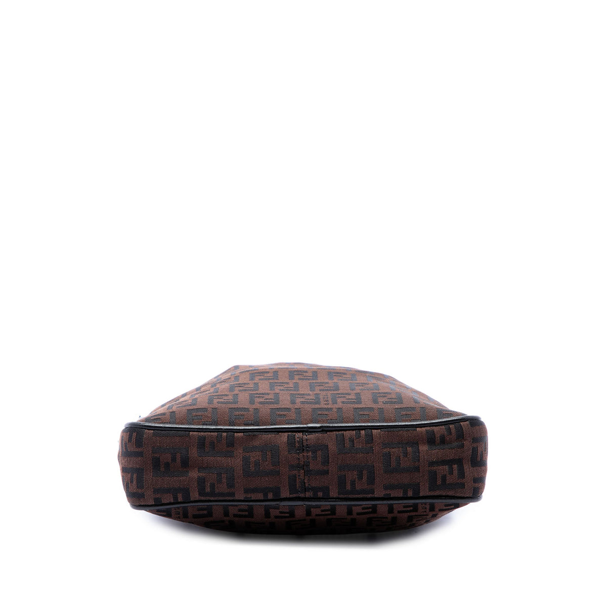 Fendi Zucchino Canvas Crossbody — Brown