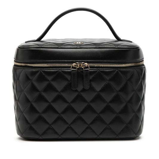 Chanel CC Quilted Lambskin Vanity Bag
