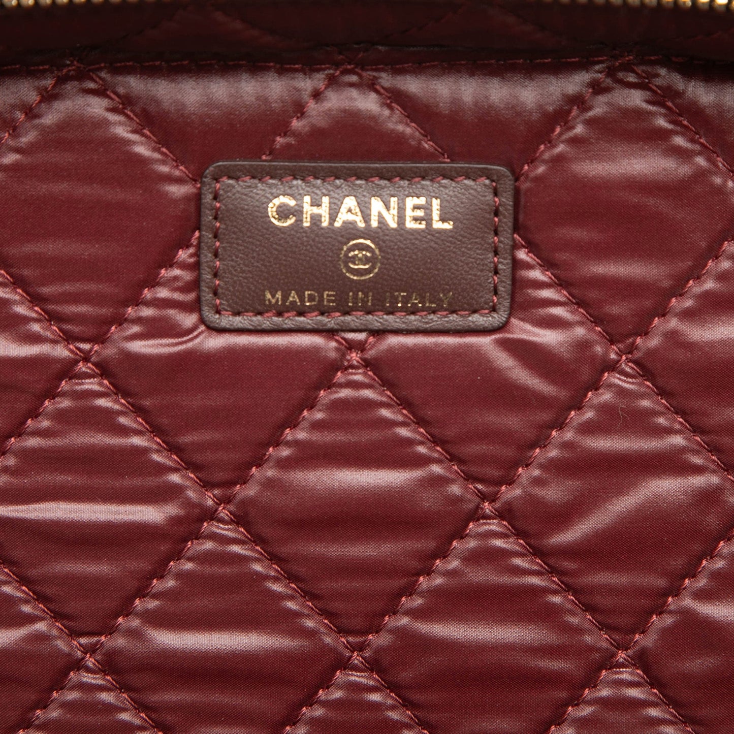 Chanel CC Quilted Lambskin Vanity Bag