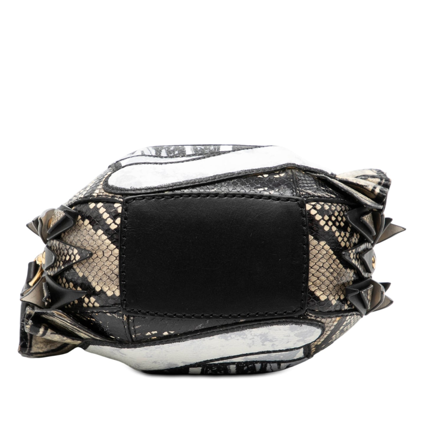 Burberry Croc Embossed Pallas Helmet Shoulder Bag