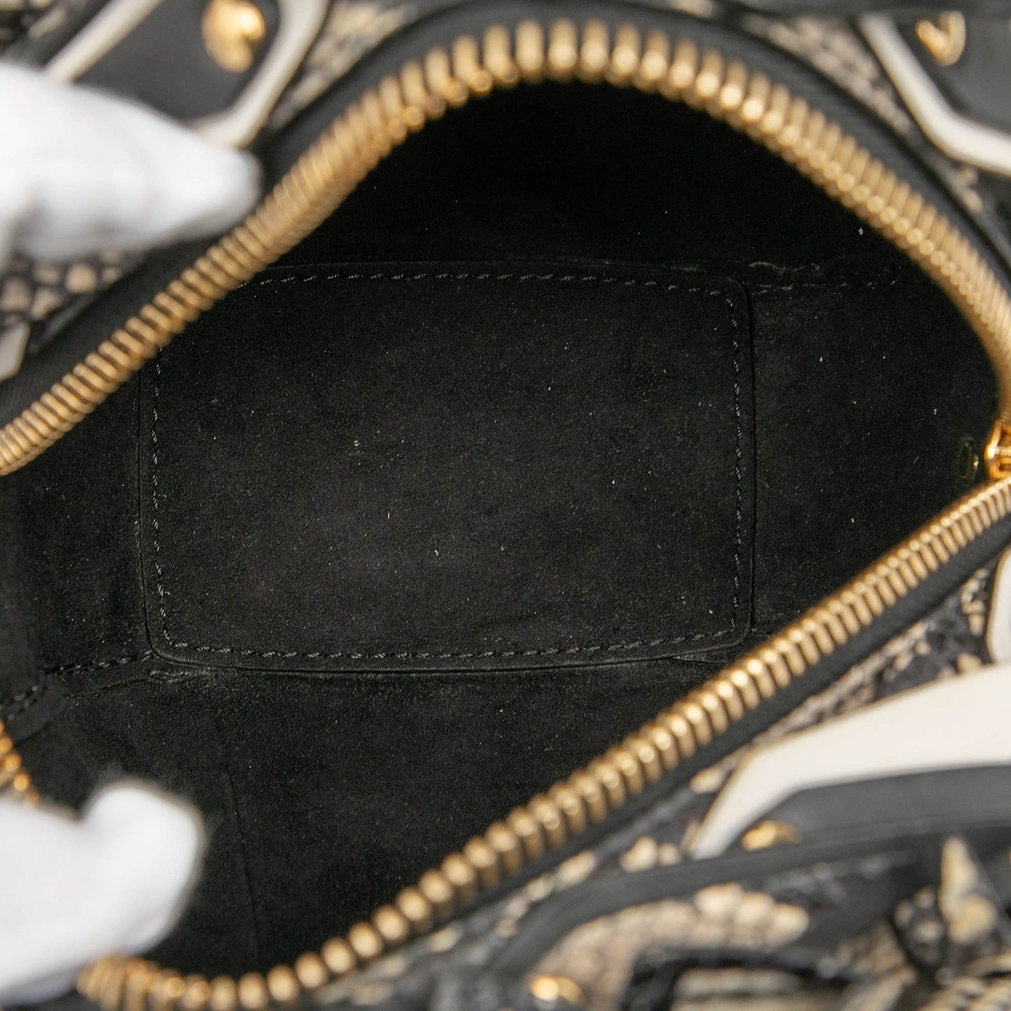 Burberry Croc Embossed Pallas Helmet Shoulder Bag