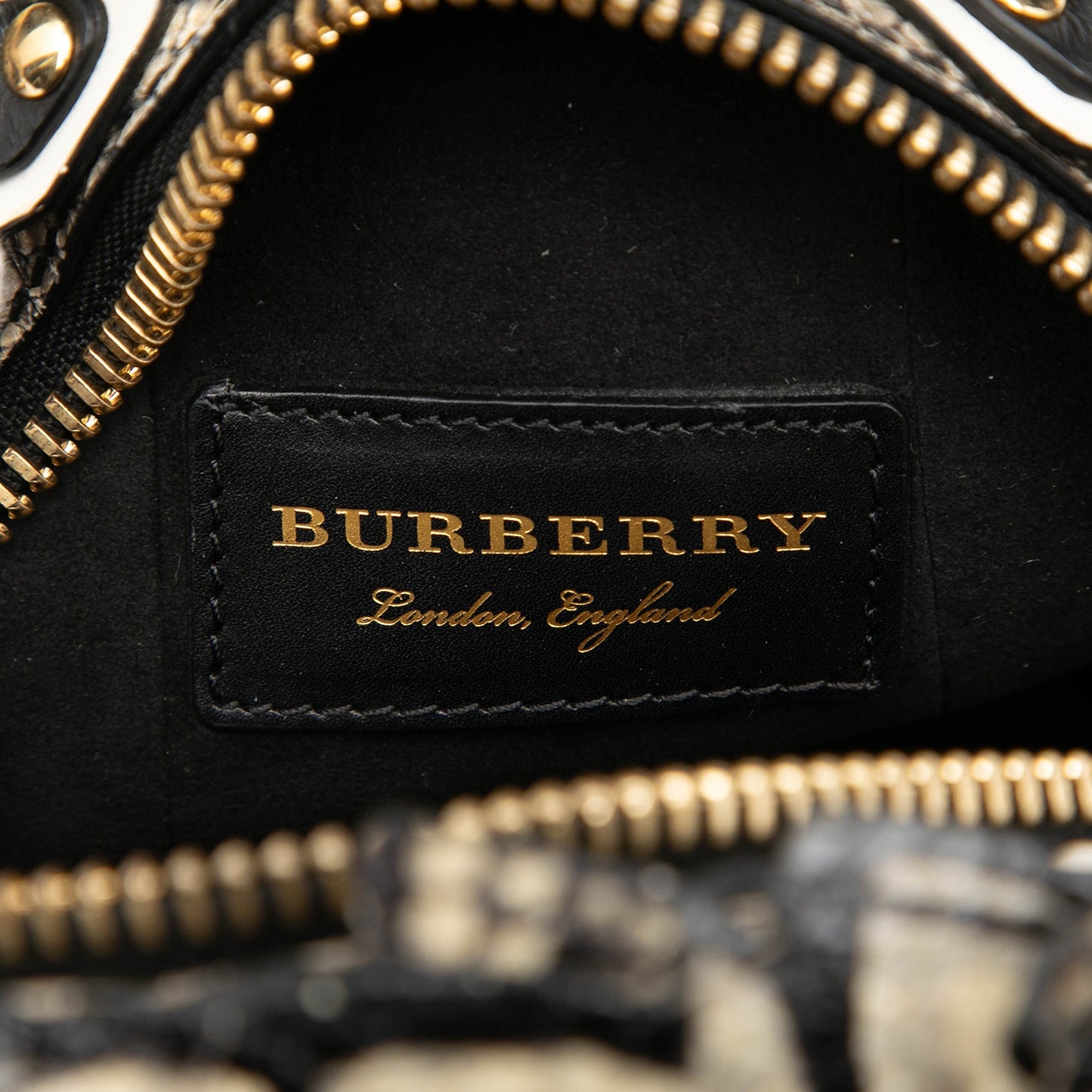 Burberry Croc Embossed Pallas Helmet Shoulder Bag