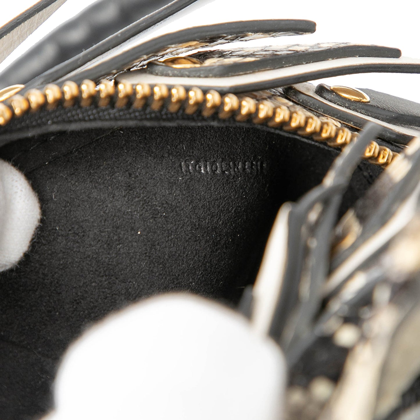 Burberry Croc Embossed Pallas Helmet Shoulder Bag